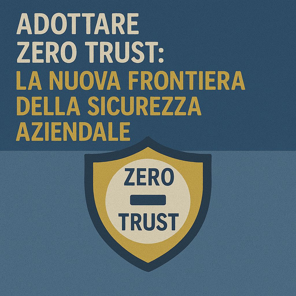 Adottare Zero Trust: la nuova frontiera della sicurezza aziendale