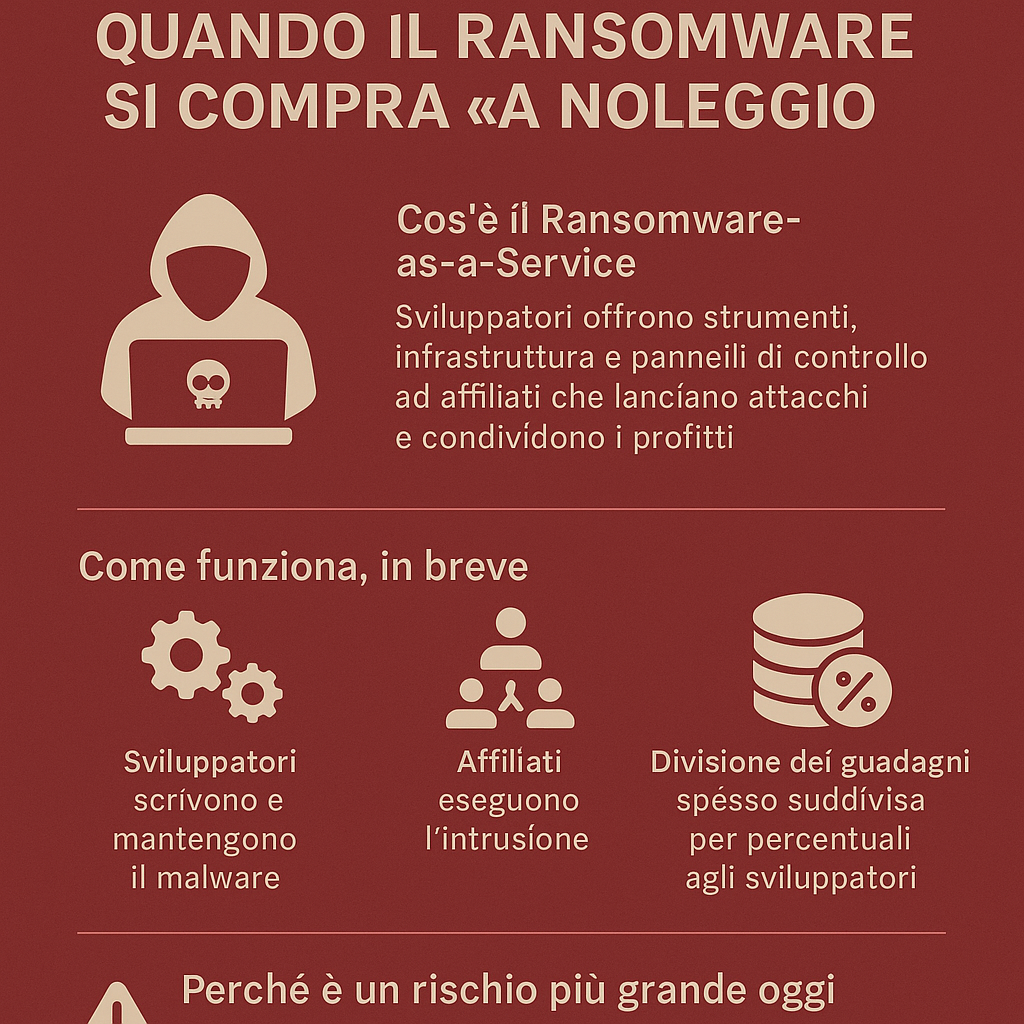 Ransomware-as-a-Service: quando il ransomware si compra "a noleggio"